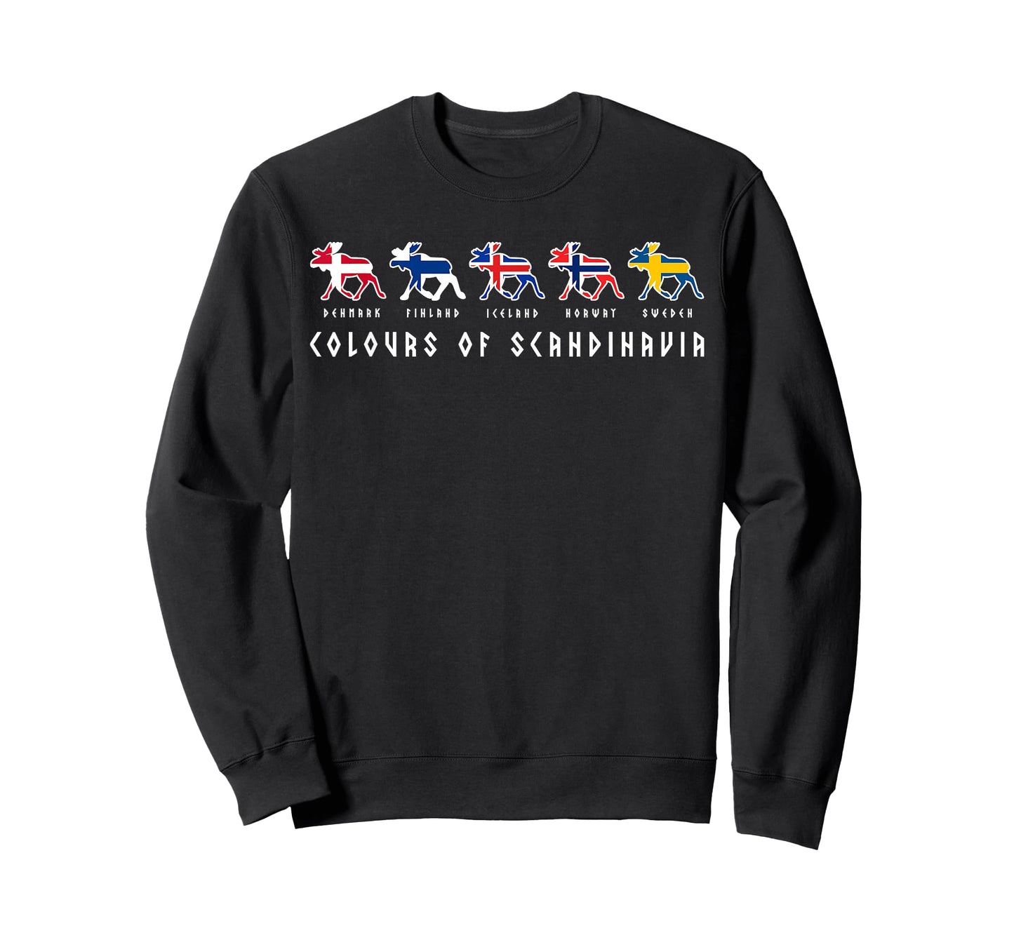 Scandinavia flags elk colours Sweden, Norway T-Shirt