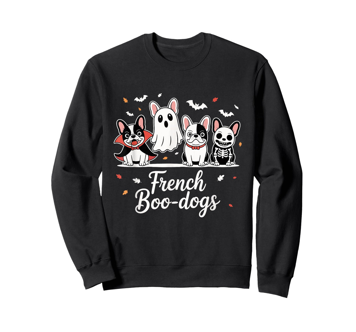 French Boo-Dog Halloween Ghost French Bulldog Fall Autumn T-Shirt