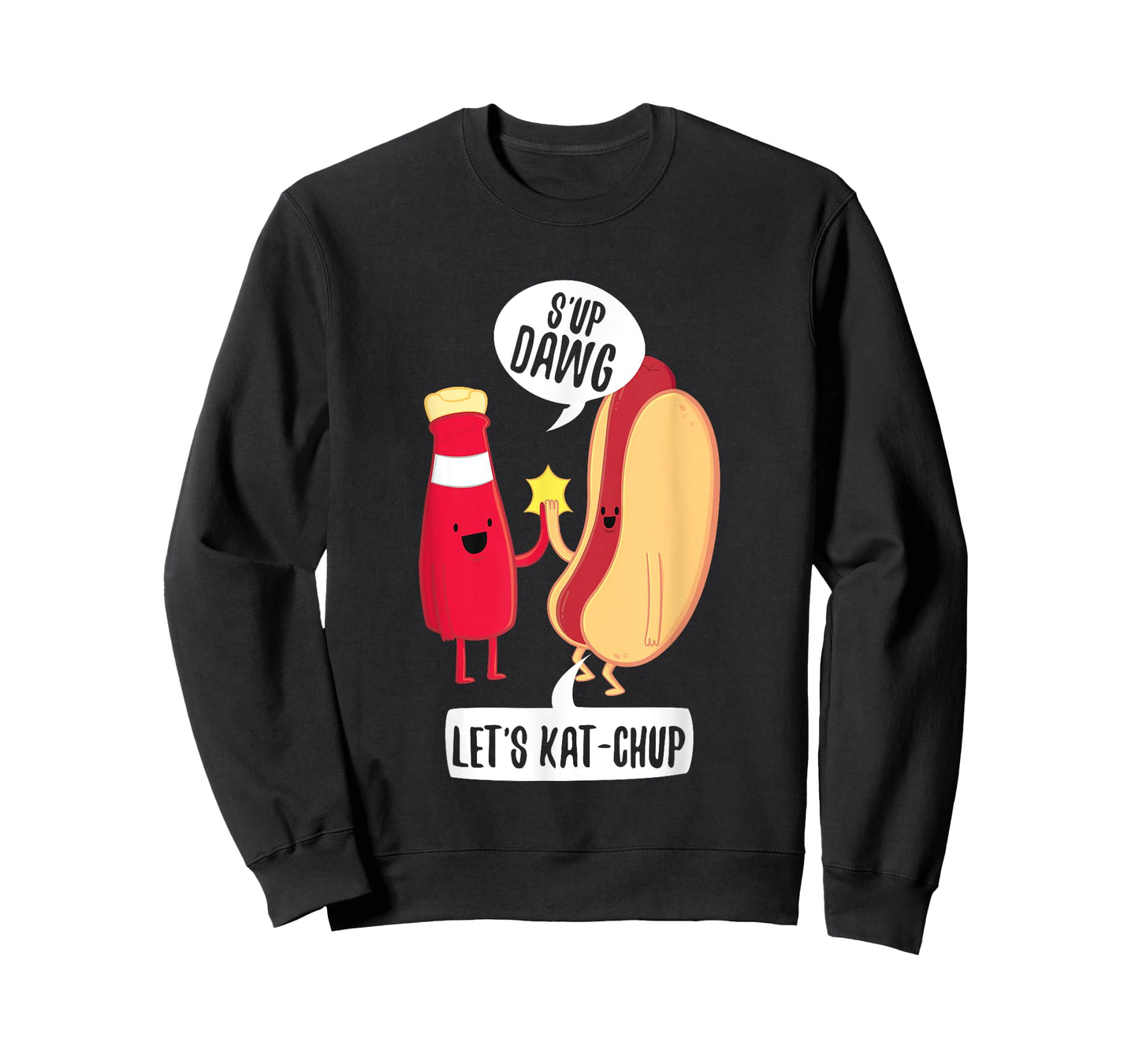 Funny What's Up Hot Dog Ketchup Hotdogolists Men Women Kids T-Shirt
