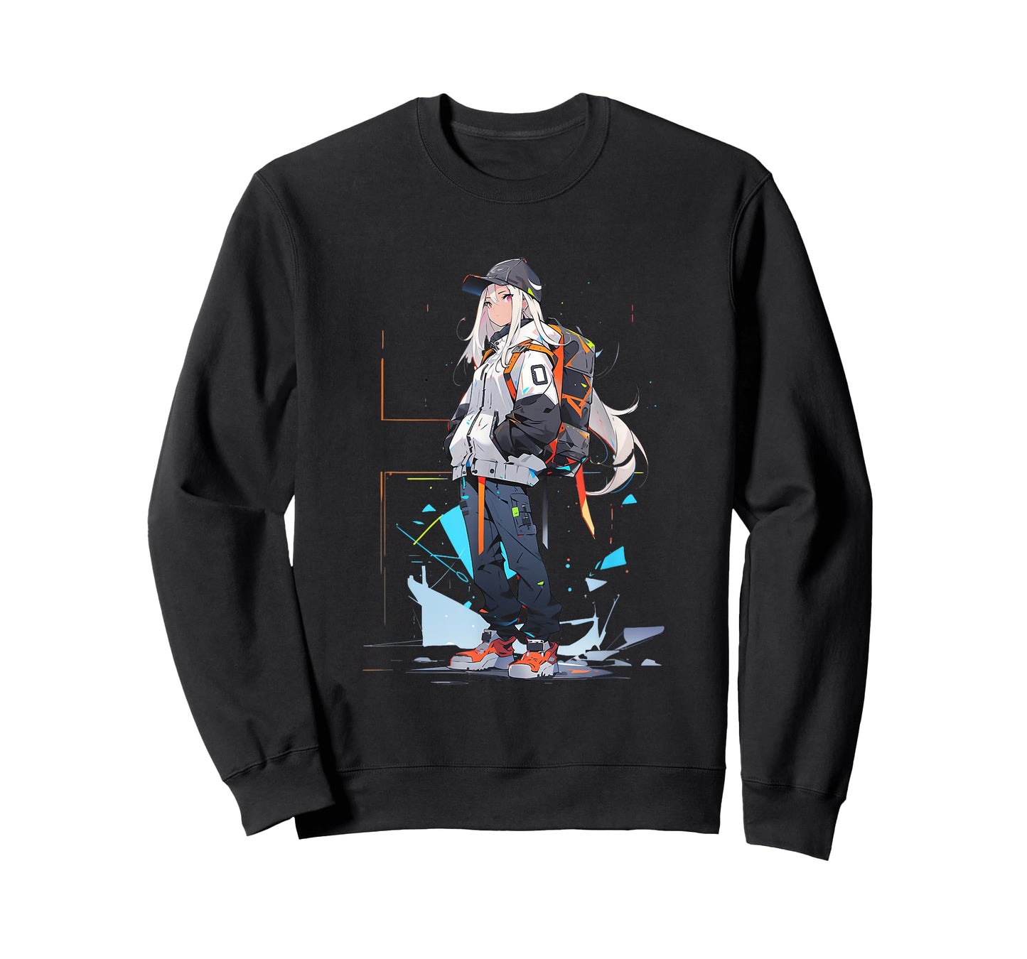 Anime Girl Anime Otaku Japanese Aesthetic | Cyberpunk T-Shirt