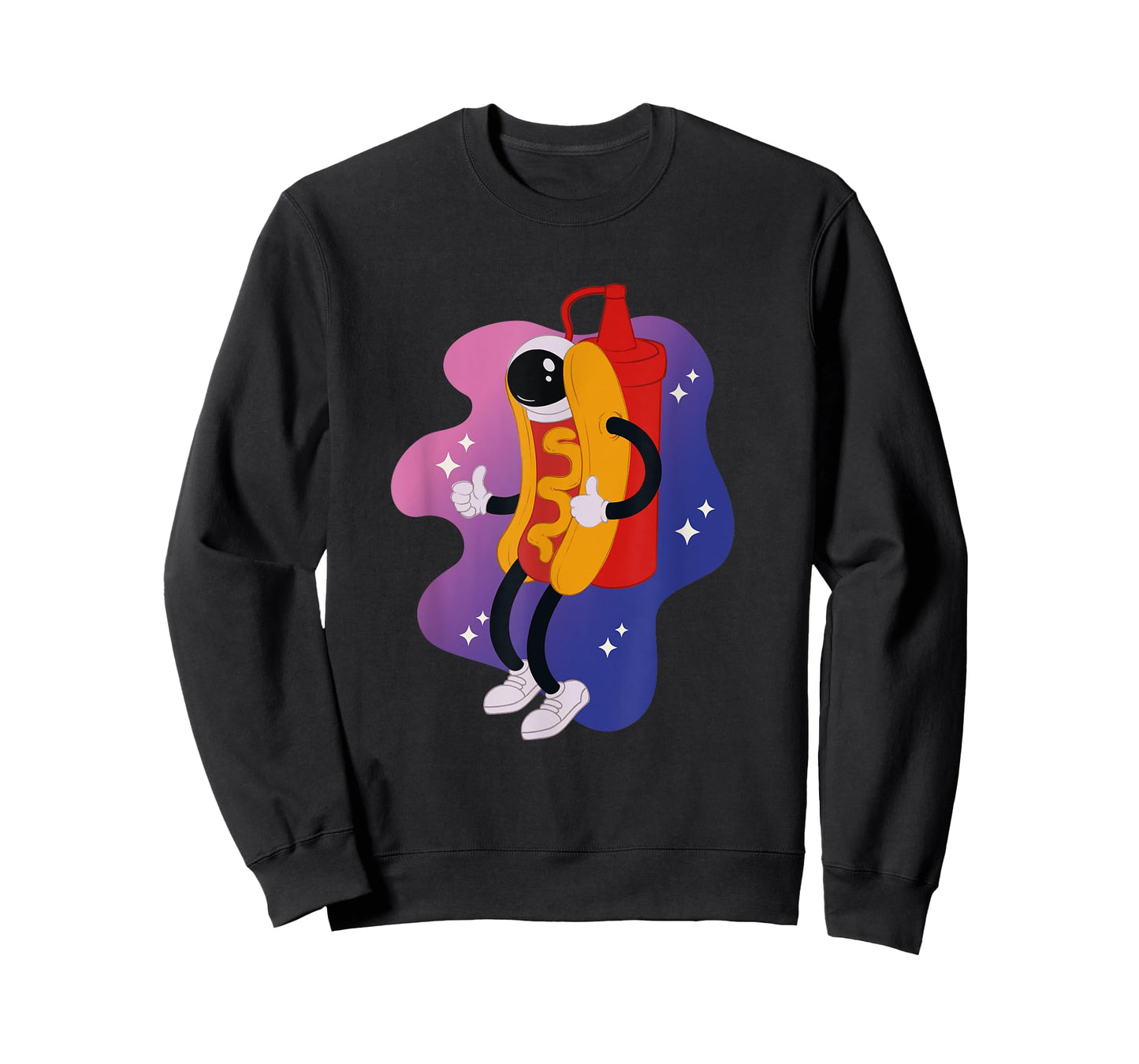 Hotdog in space space hot dog astronaut funny galaxy T-Shirt