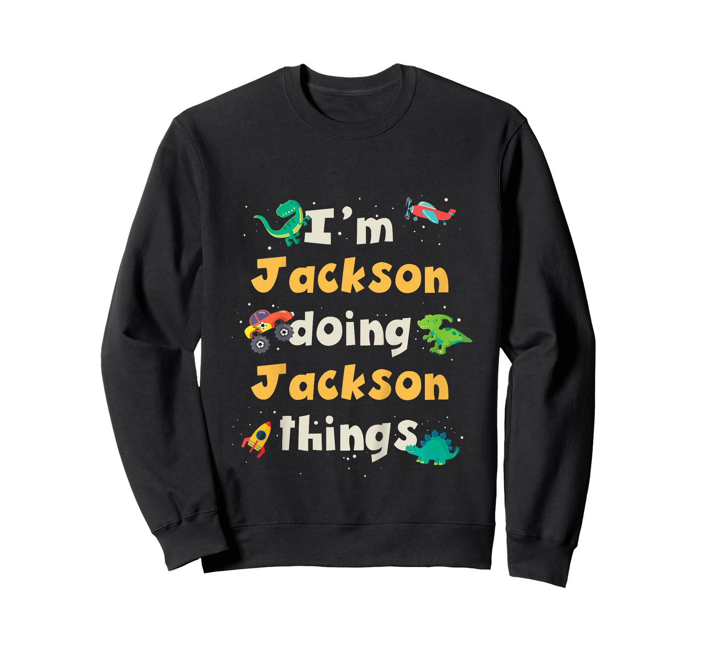 Kids Cool Jackson Personalized First Name Boys T-Shirt