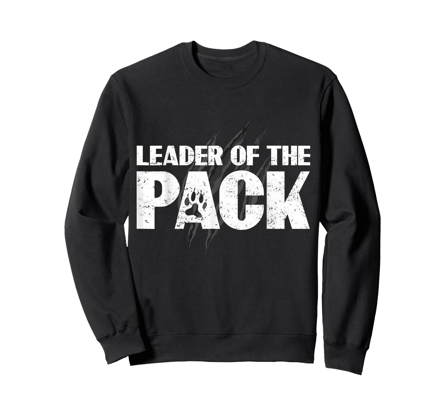 Wolf Pack Gift design | Leader of The Pack Paw Print design T-Shirt