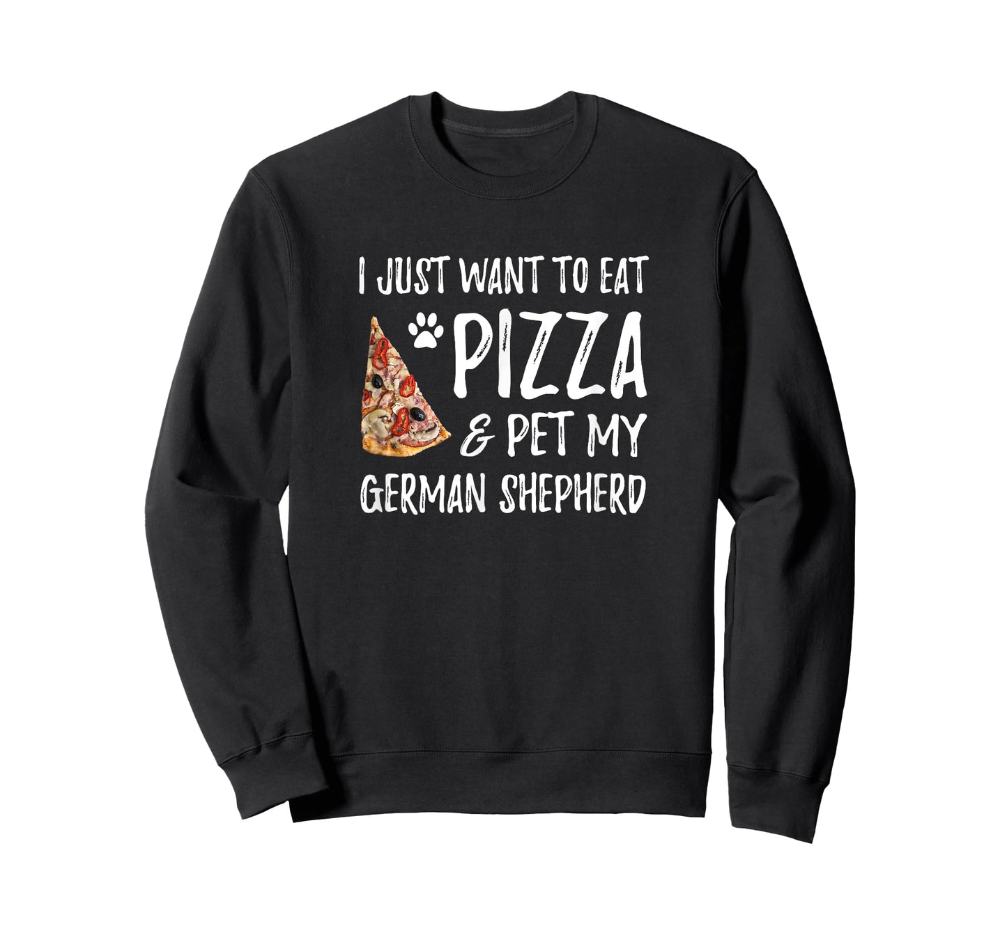 German Shepherd Dog Lover Pizza T-Shirt Funny Dog Mom T-Shirt