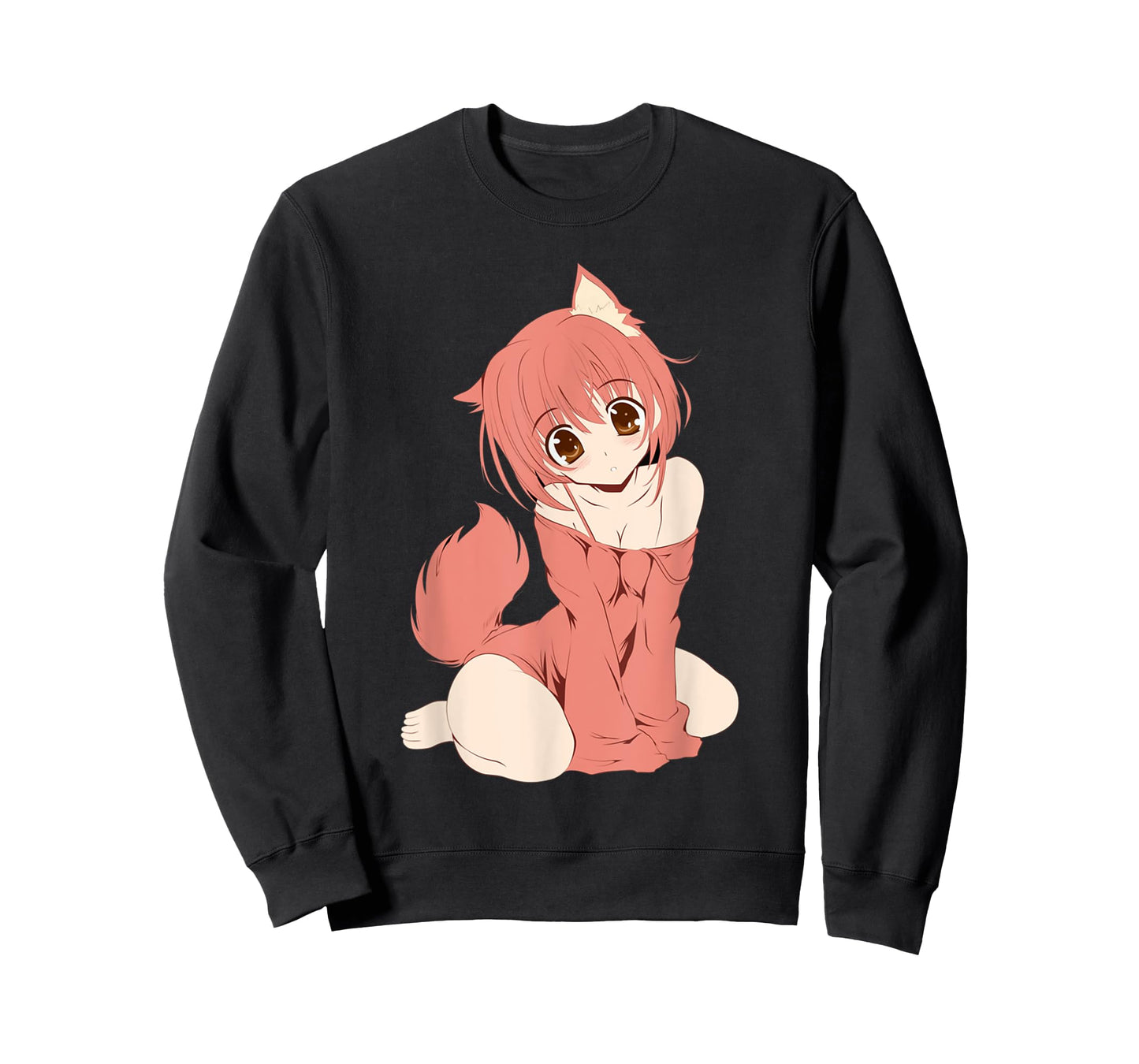 Japanese Anime Persian Cat Girl Cute Manga Otaku Catgirl T-Shirt