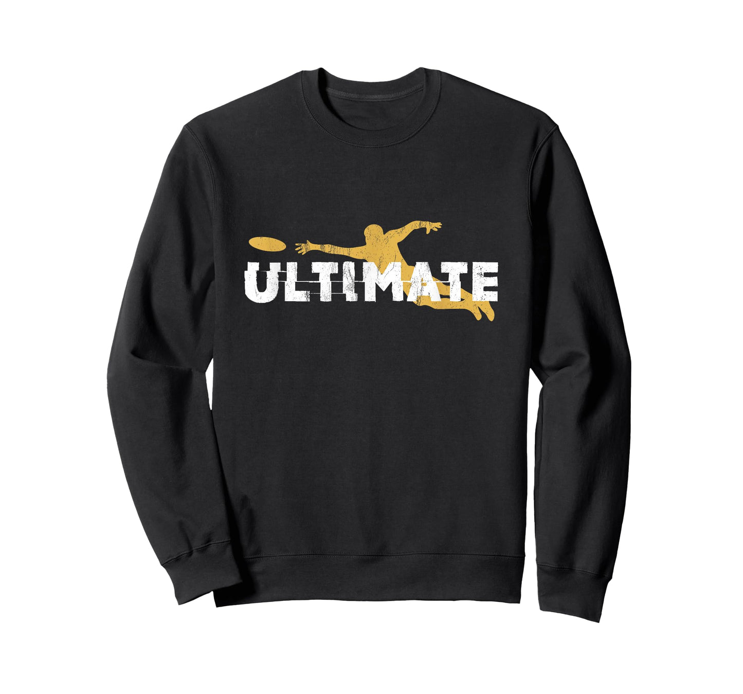 Ultimate Frisbee Silhouettes Distressed T-Shirt