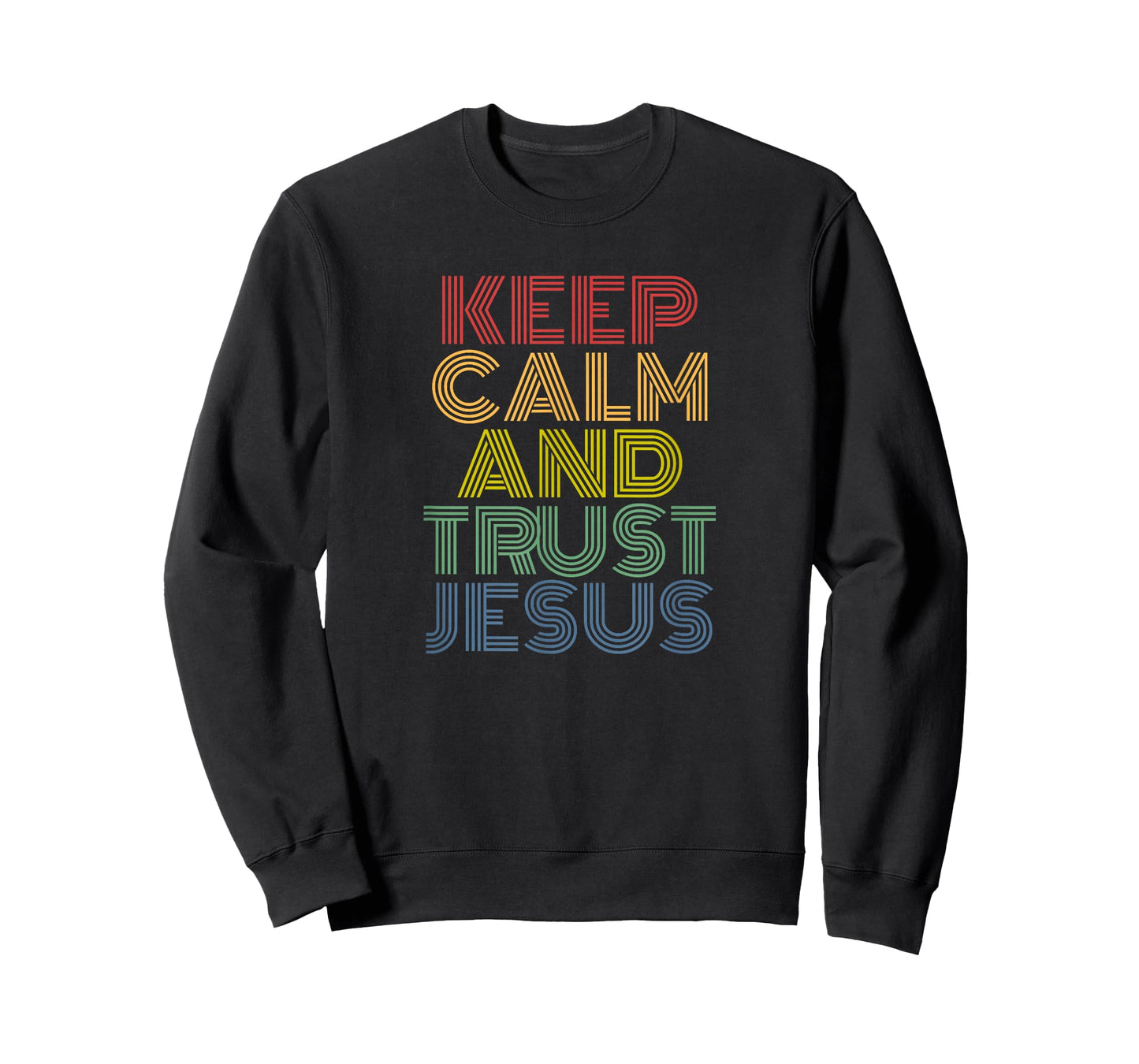 Keep Calm And Trust Jesus retro 70s vintage T-Shirt