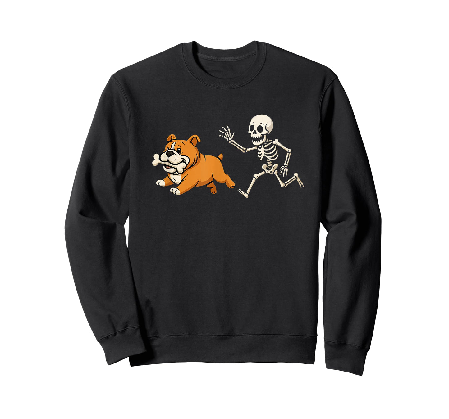 Funny Skeleton Bulldog Halloween Dog Mom Pet Lover T-Shirt