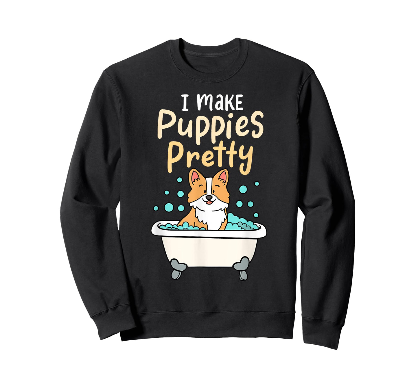 I Make Puppies Pretty Funny Fur Artist Dog Groomer T-Shirt for Men Women