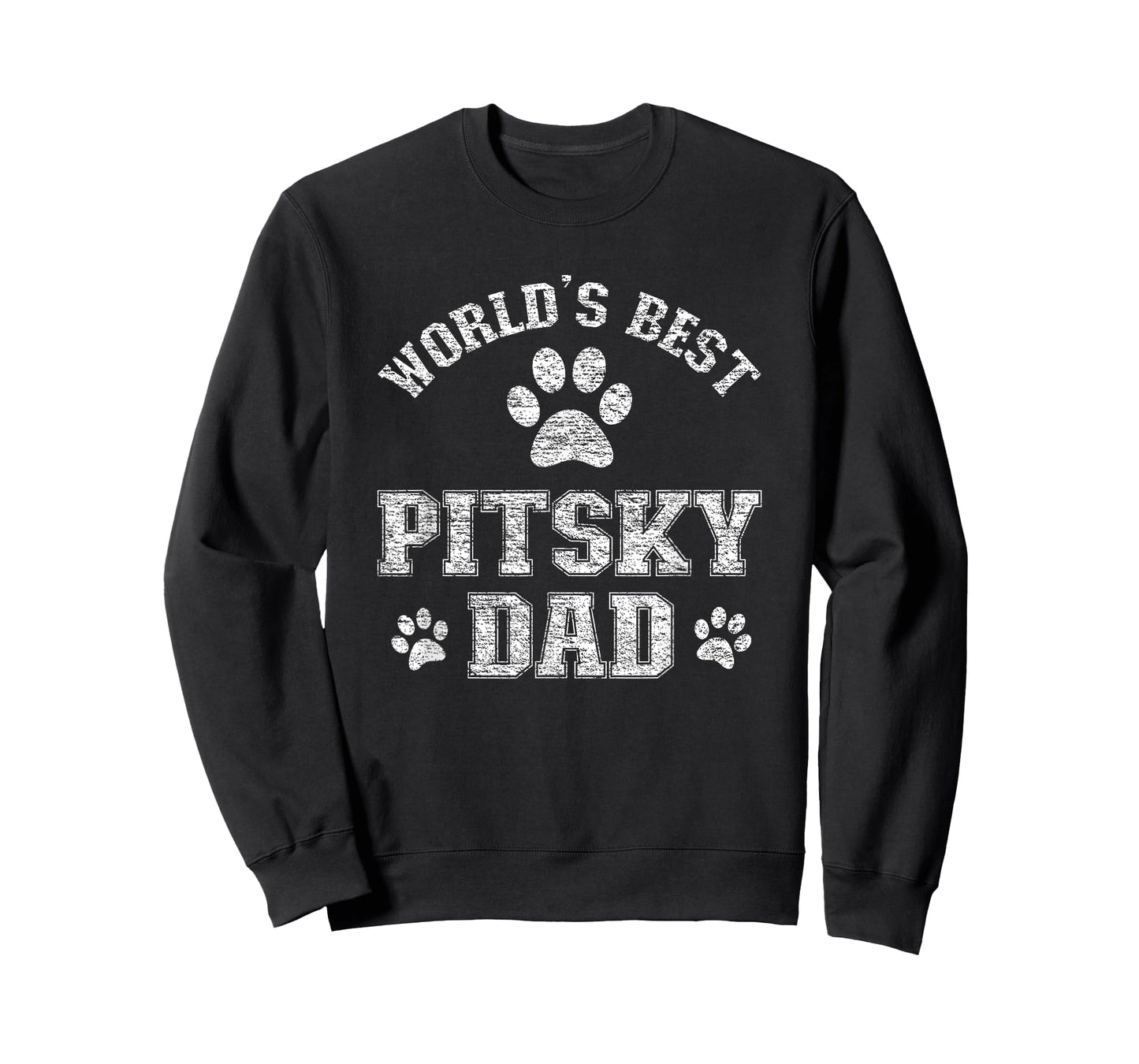 Pitsky Dog Dad - World's Best Pitsky Daddy Men Women Girls Kids T-Shirt