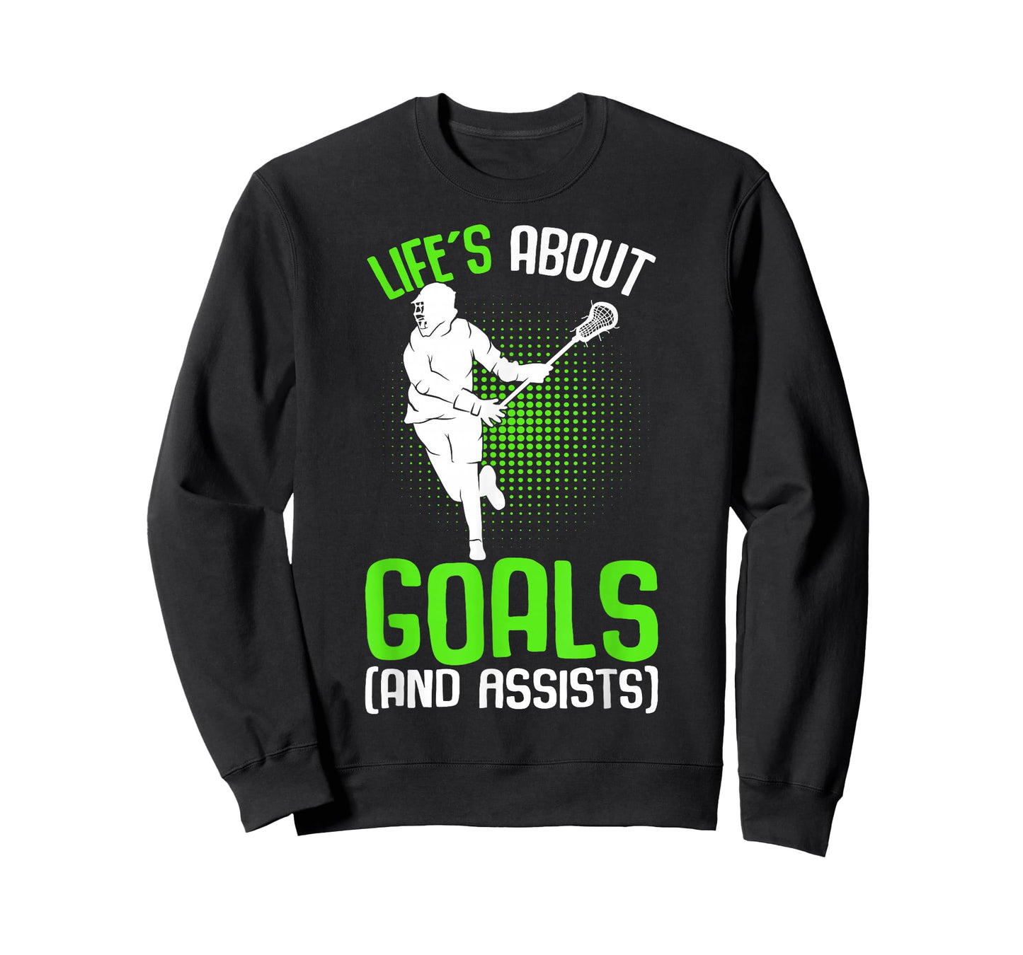 Life´s About Goals Lacrosse Player Youth Men Boys Kids T-Shirt