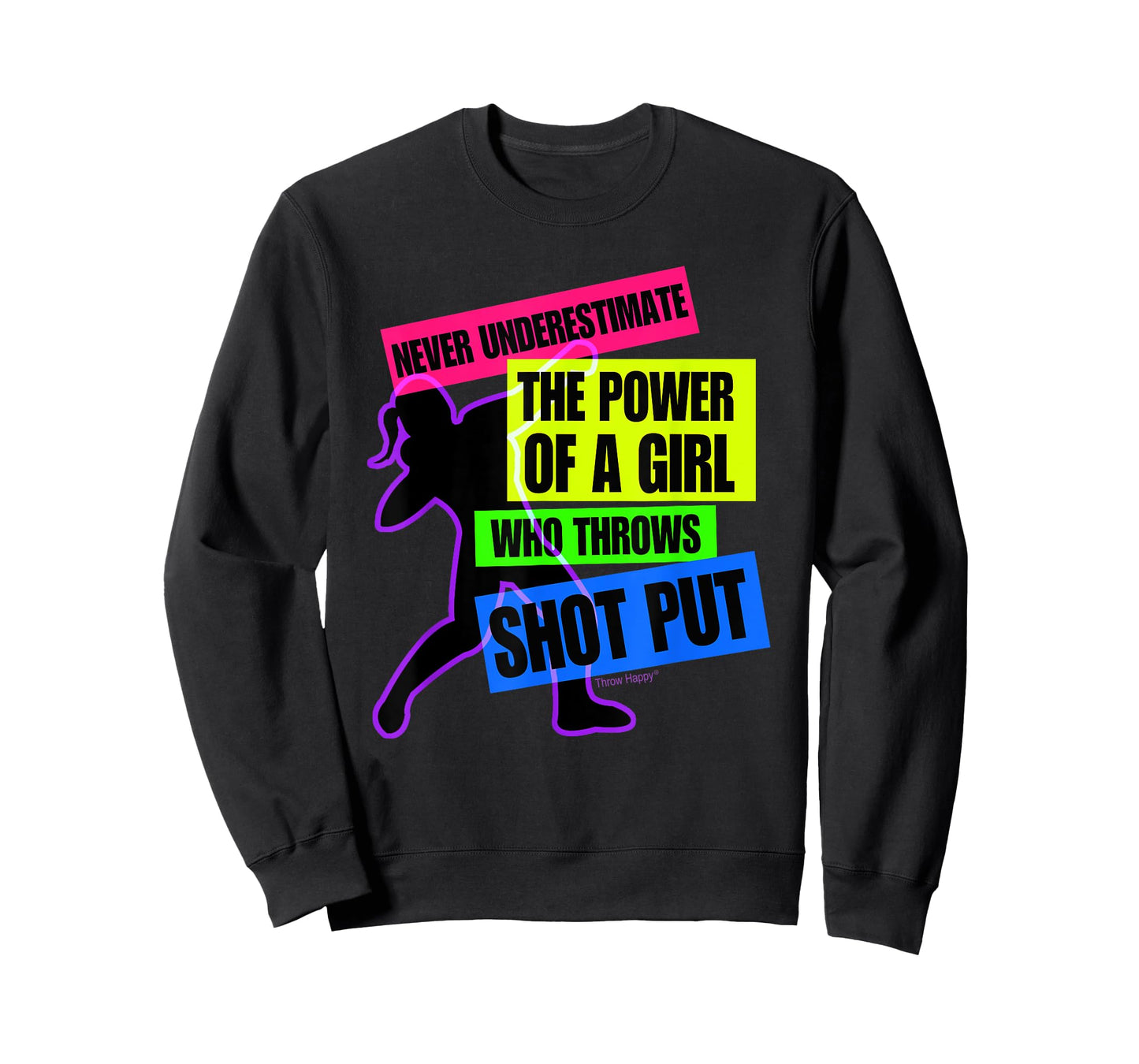 Track and Field Girl Power Shot Put Thrower T-Shirt T-Shirt