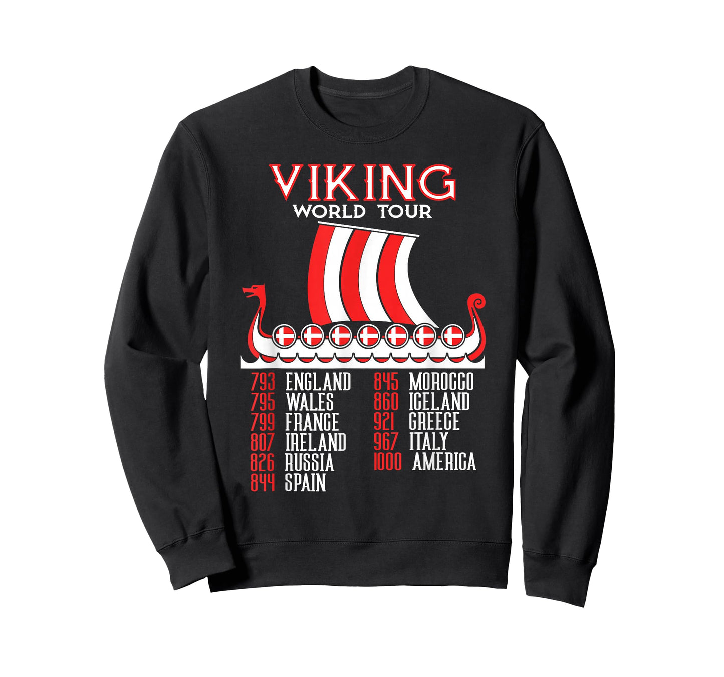 Viking World Tour Danish Viking Ship Denmark Viking T-Shirt