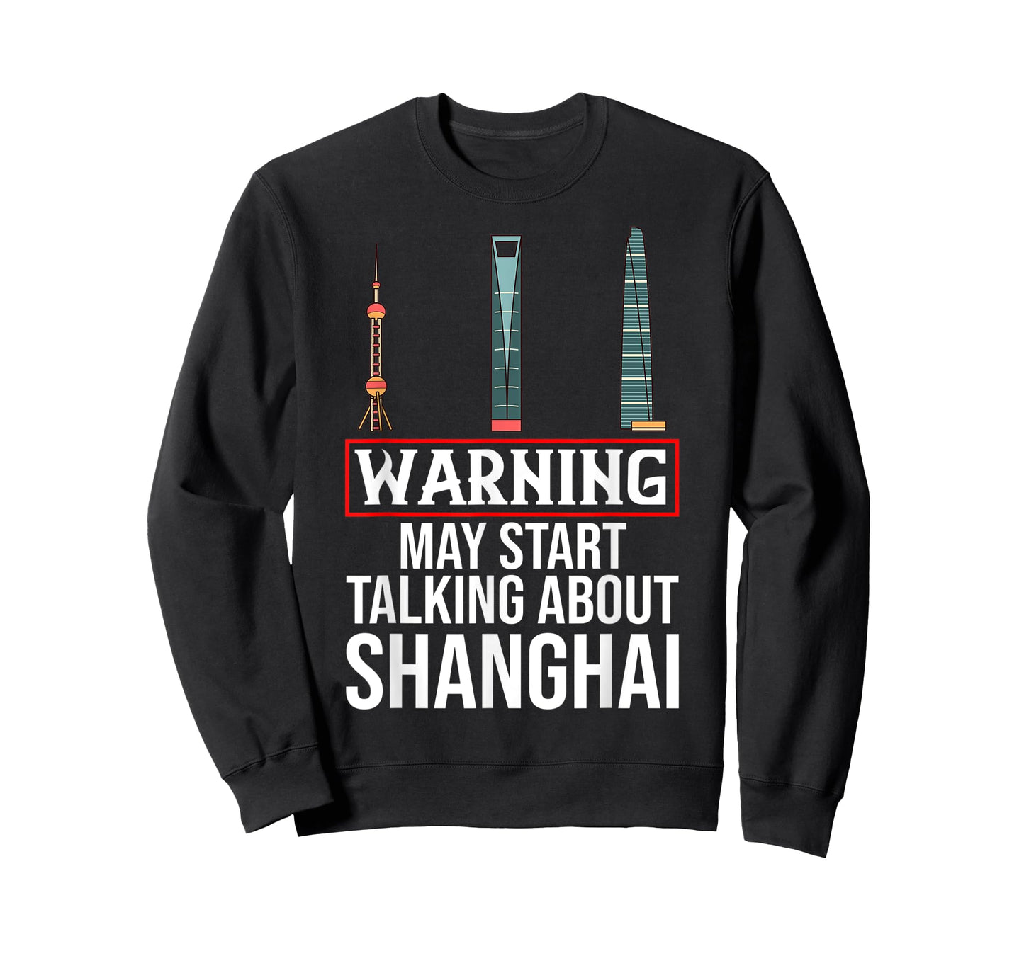 Shanghai China City Skyline Map T-Shirt