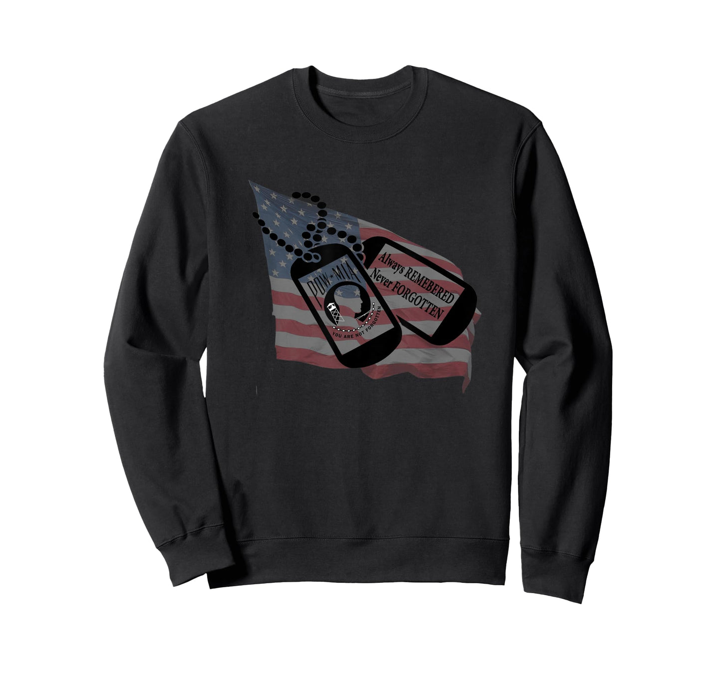 Always Remember Never Forgotten Pow Mia T-Shirt