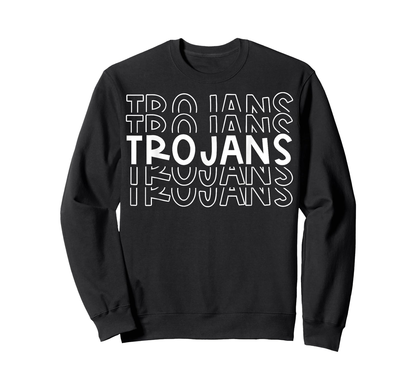 Trojans School Sports Team Mascot Town Go College Athlete T-Shirt