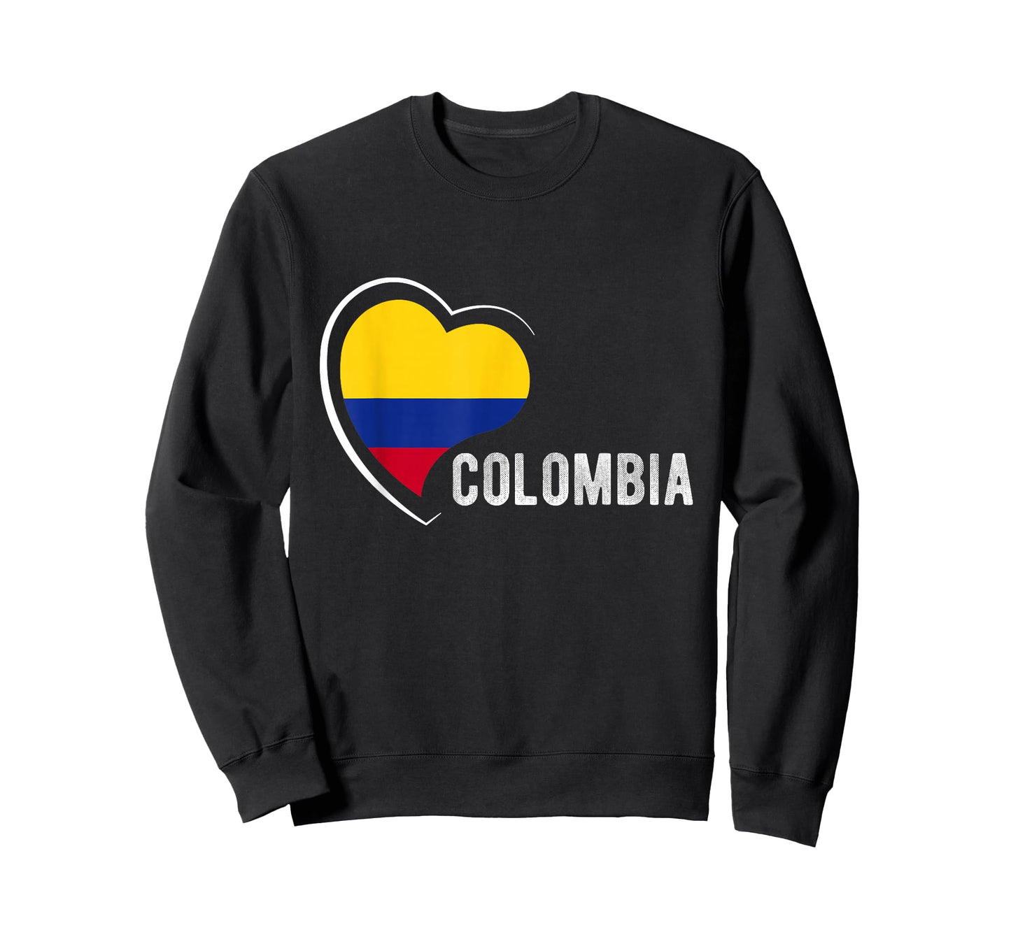 Colombia National Pride Heart Flag Colombian National T-Shirt