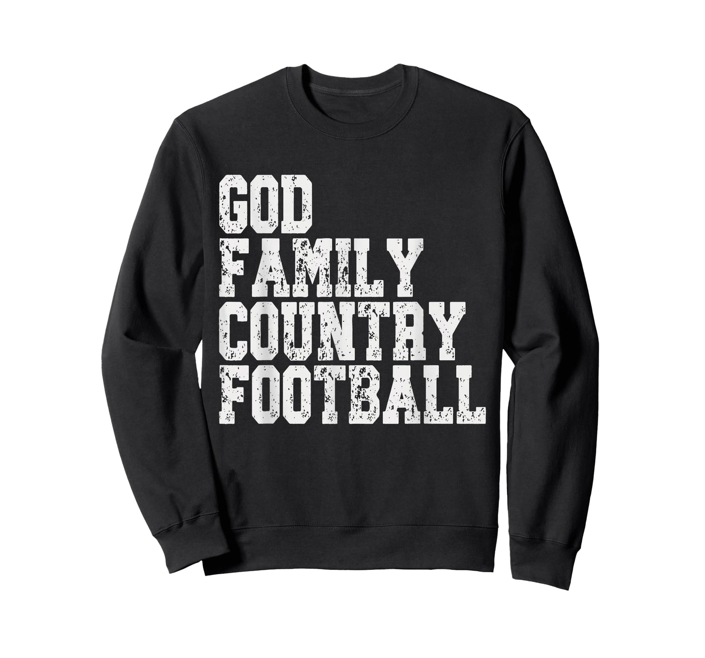 Vintage God Family Country Football for Men, Women, & Kids T-Shirt
