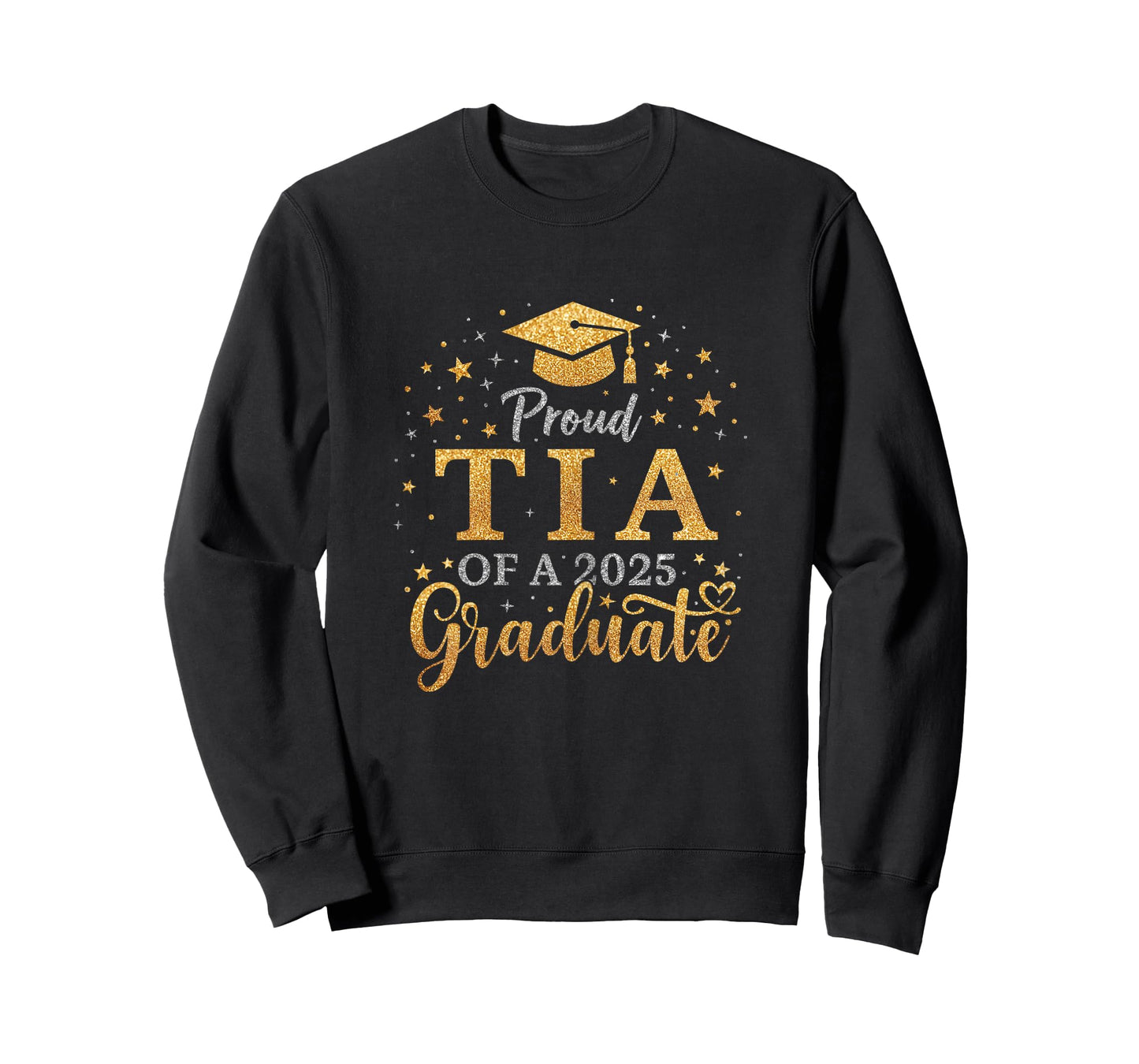 Funny Senior Proud Tia of a Class of 2025 Graduate T-Shirt