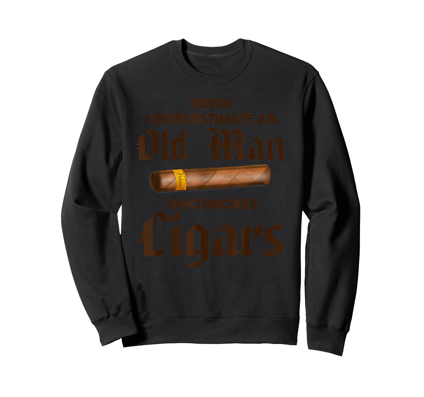 Never Underestimate Old Man Who Smokes Cigar T-Shirt