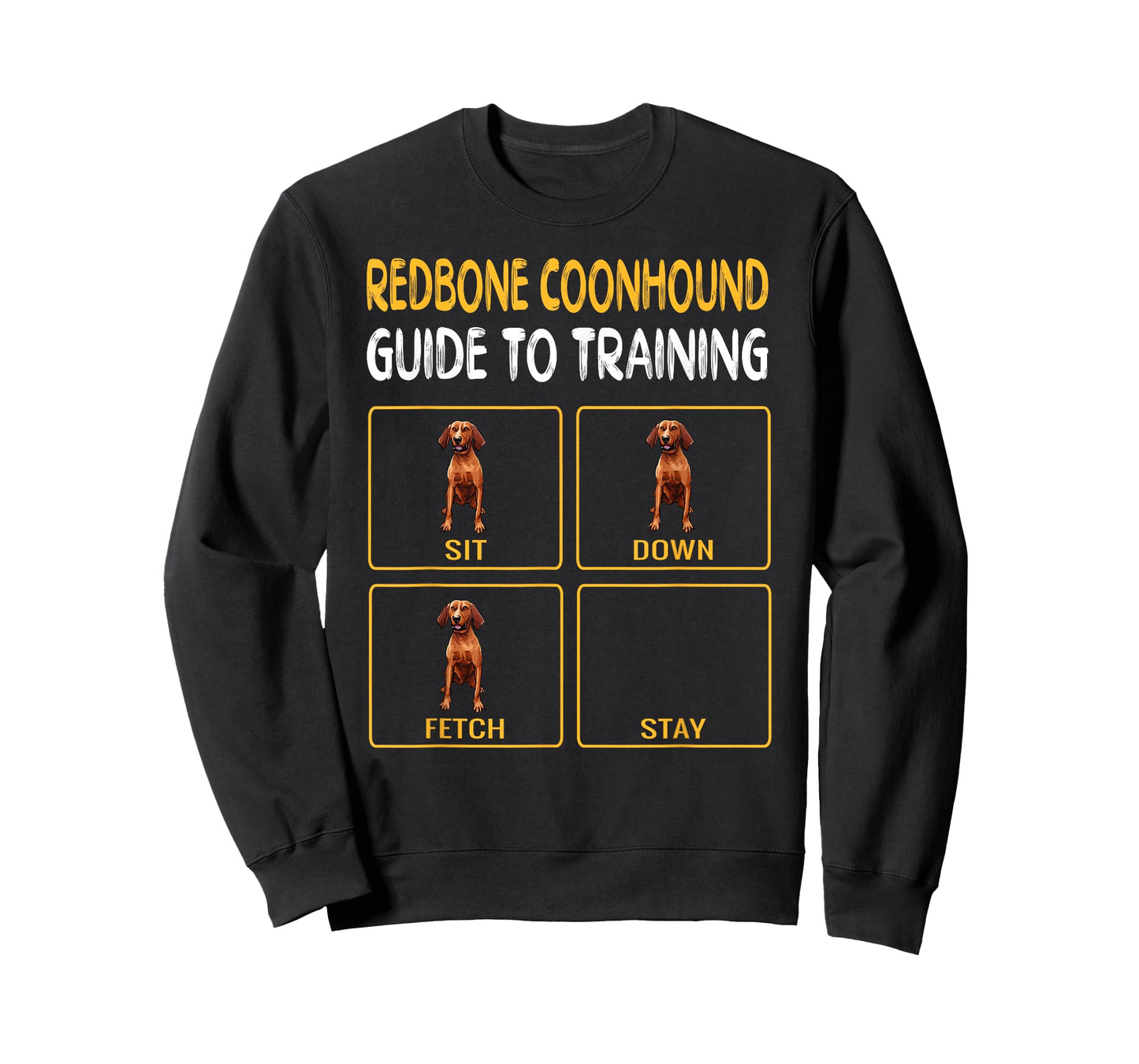 Funny Redbone Coonhound Guide to Training Dog Obedience T-Shirt