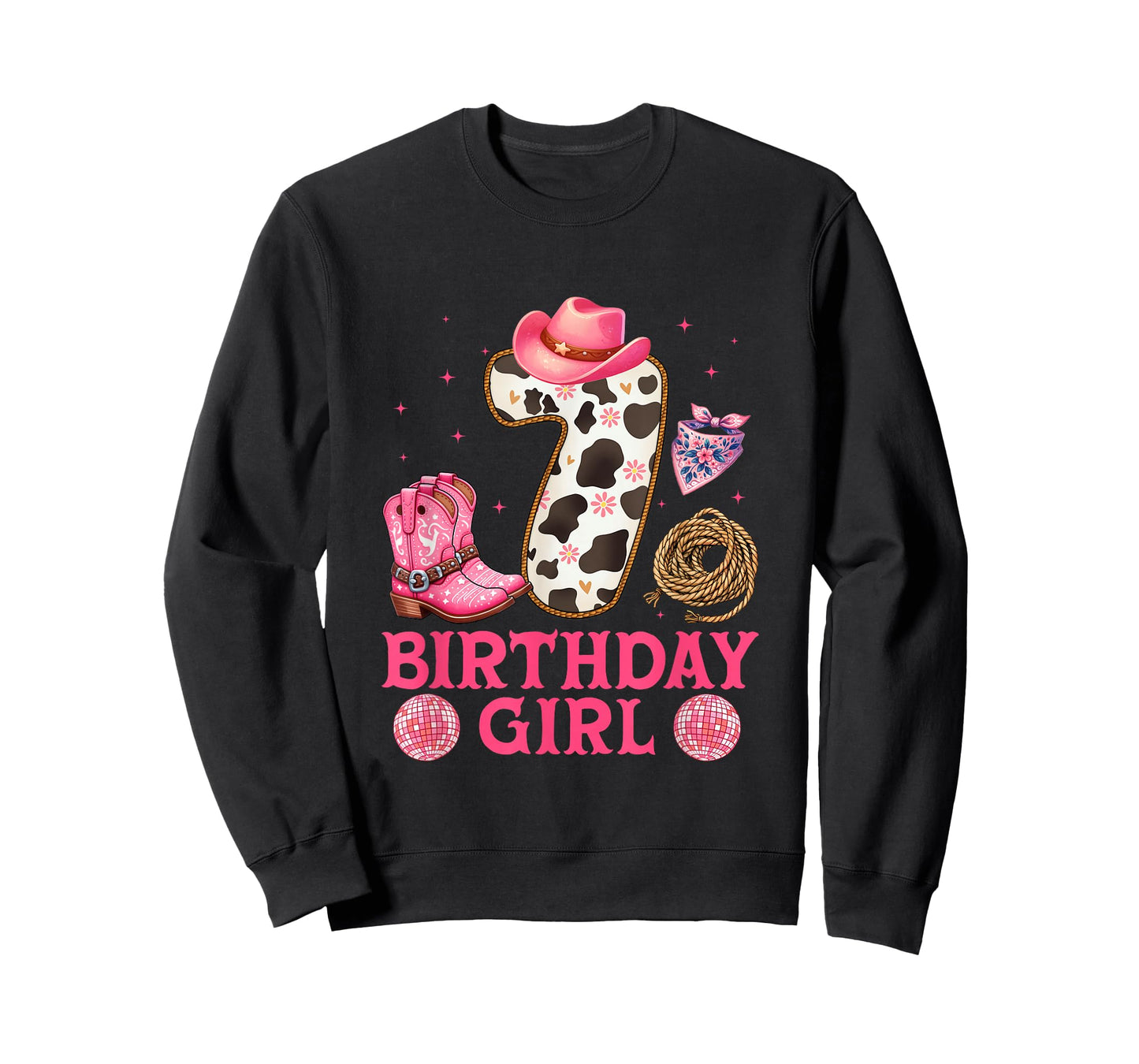 Cowgirl Birthday Girl 7 Years Old Western 7th birthday girl T-Shirt
