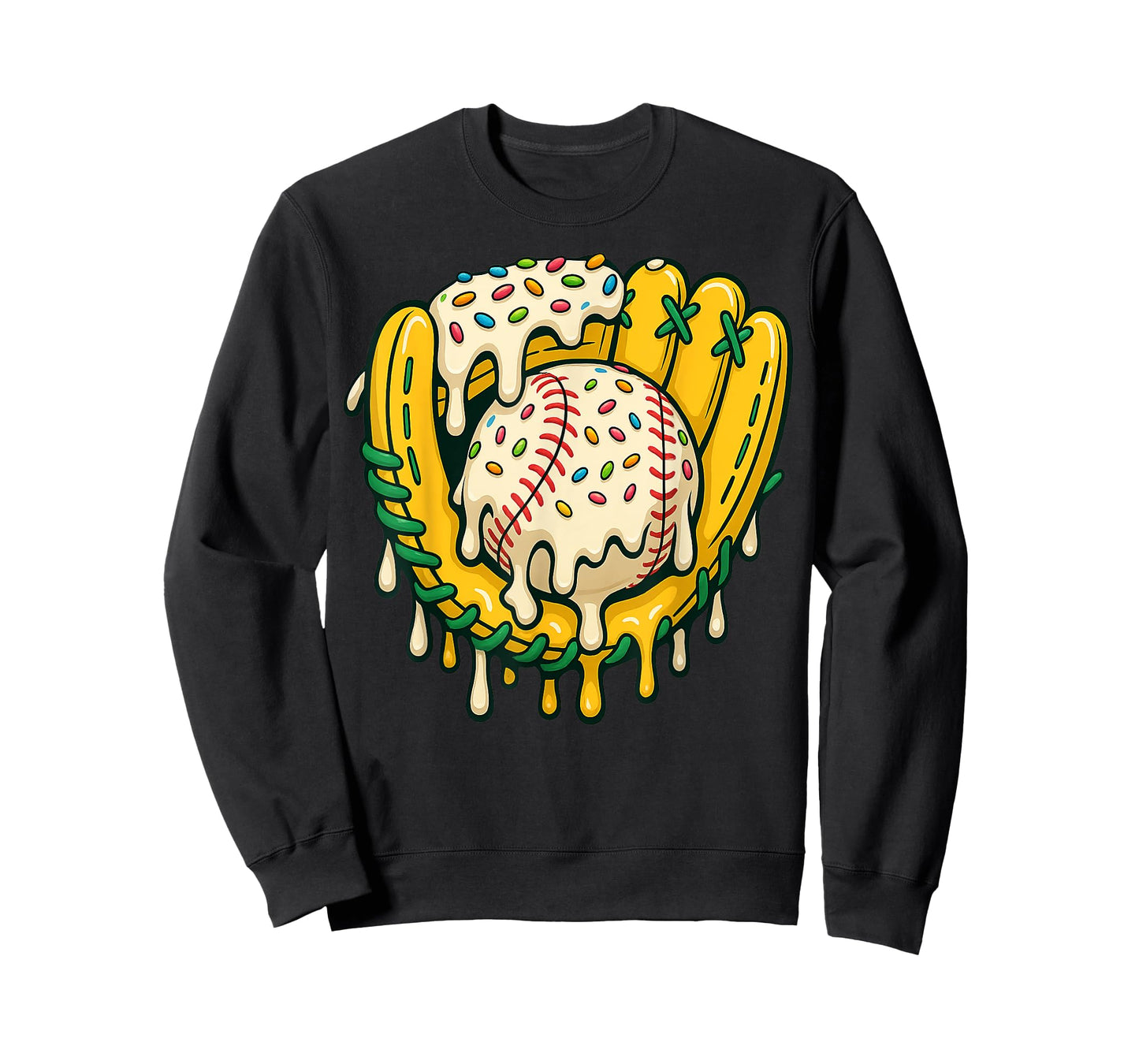Baseball Drip Team for Boys and Girls Ice Cream Cool T-Shirt