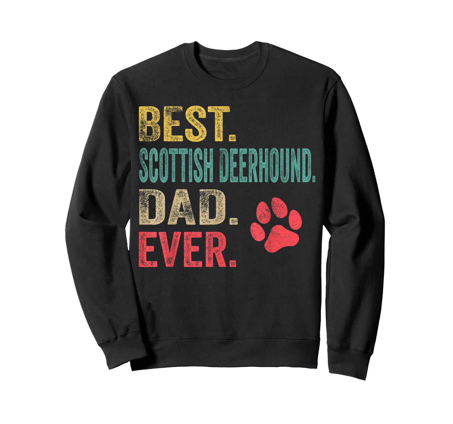 Best Scottish Deerhound Dad ever Vintage Father Dog Lover T-Shirt for Men
