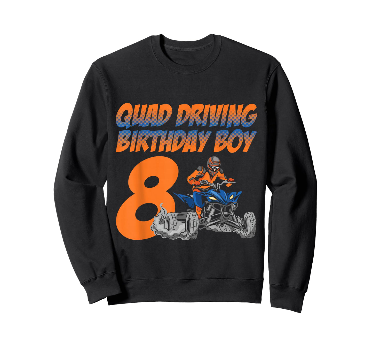 Quad Driving Birthday Boy 8 Quad Bike ATV Gear T-Shirt