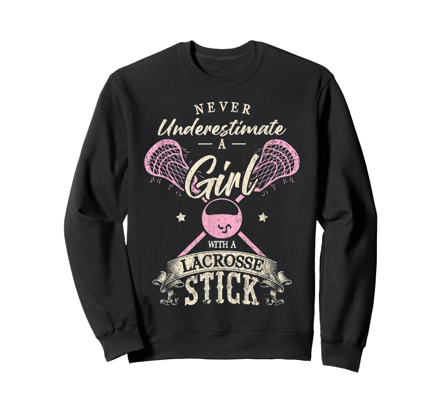 Never underestimate a girl with a Lacrosse stick T-Shirt
