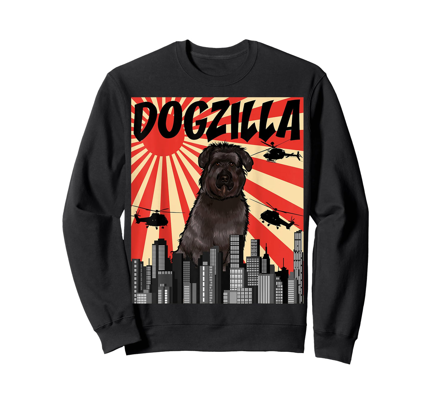 Funny Retro Japanese Dogzilla Bouvier des Flandres T-Shirt