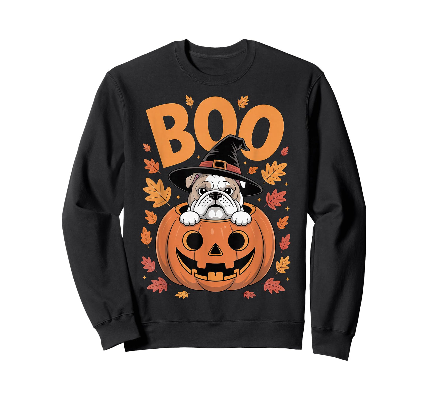 Bulldog Costume on Pumpkin Halloween Bulldog T-Shirt