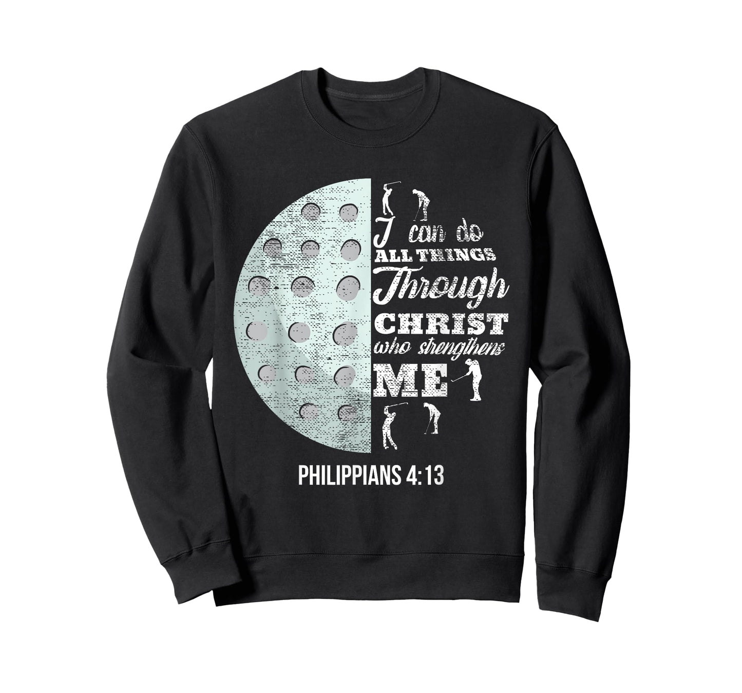 Christian Golf Philippians 4:13 Golfer Gifts Men Women Kids T-Shirt