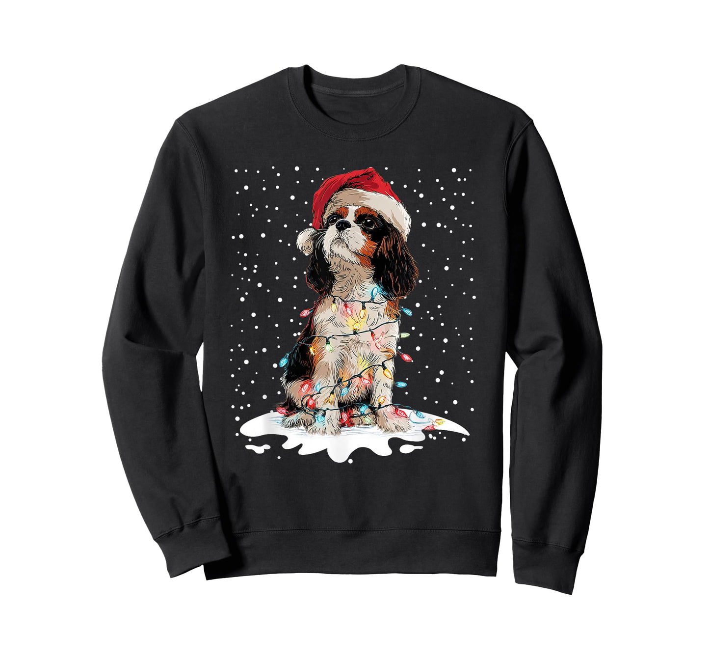 Cavalier King Charles Spaniel Dog Christmas Pajama Men Women T-Shirt