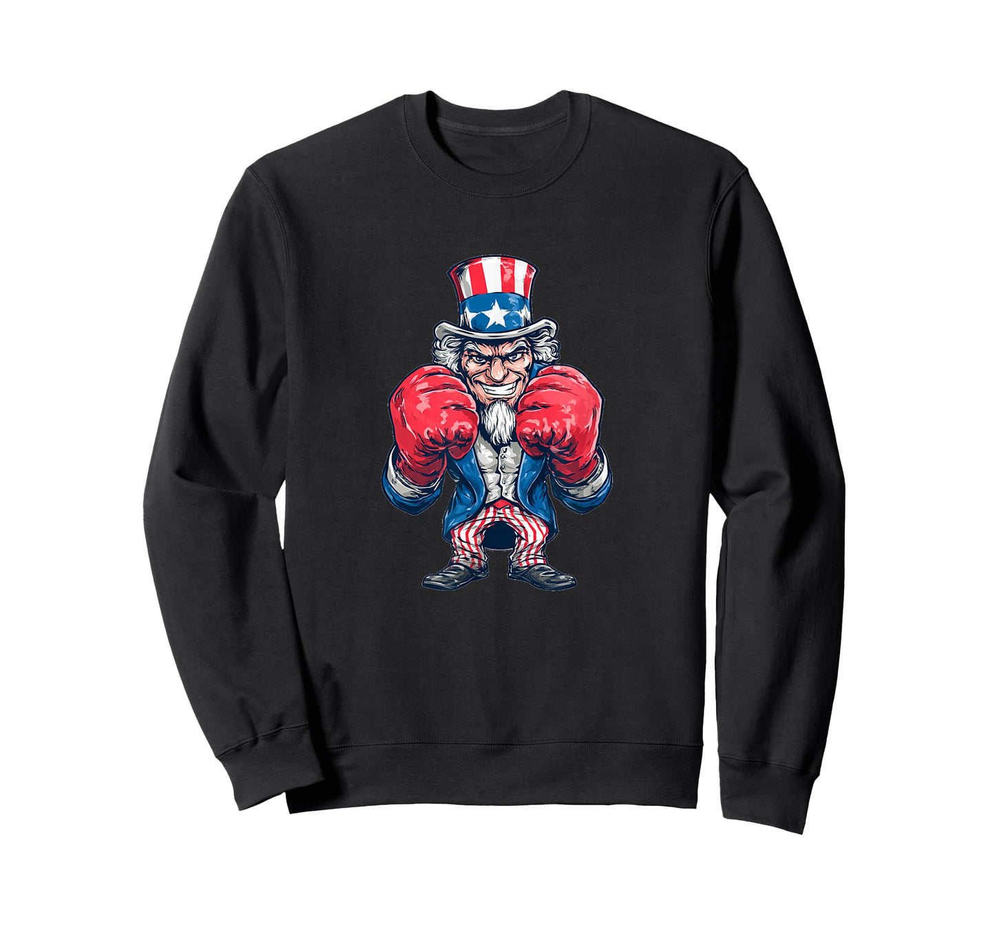 Awesome Boxing Uncle Costume with US Colors for Ring Lovers T-Shirt