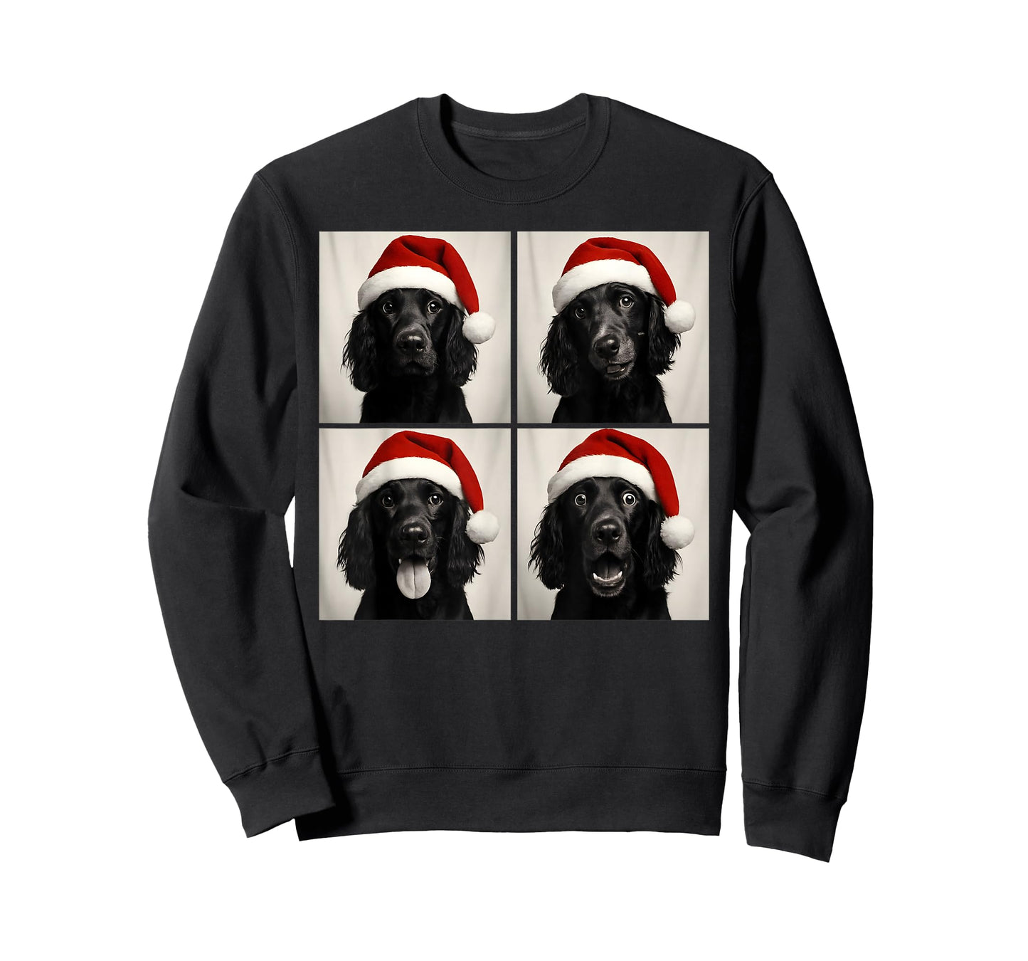 Funny Christmas Boykin Spaniel Santa Dog Lover Photo Booth T-Shirt