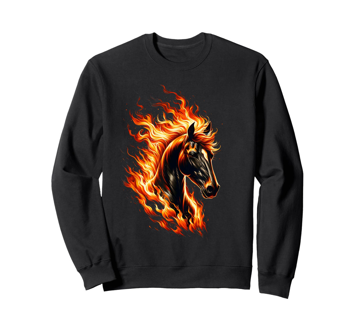 Funny burning horse outfit for horses flames lovers T-Shirt