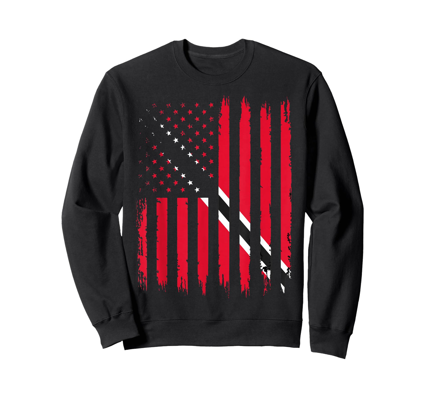 American Flag Trinidad And Tobago Flag Trinidadian T-Shirt