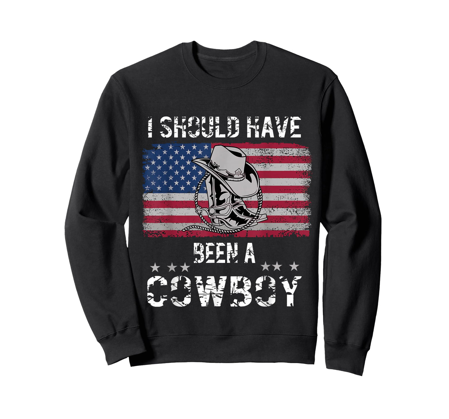 Vintage Western Cowboy Hat Boots I Should Have Been A Cowboy T-Shirt