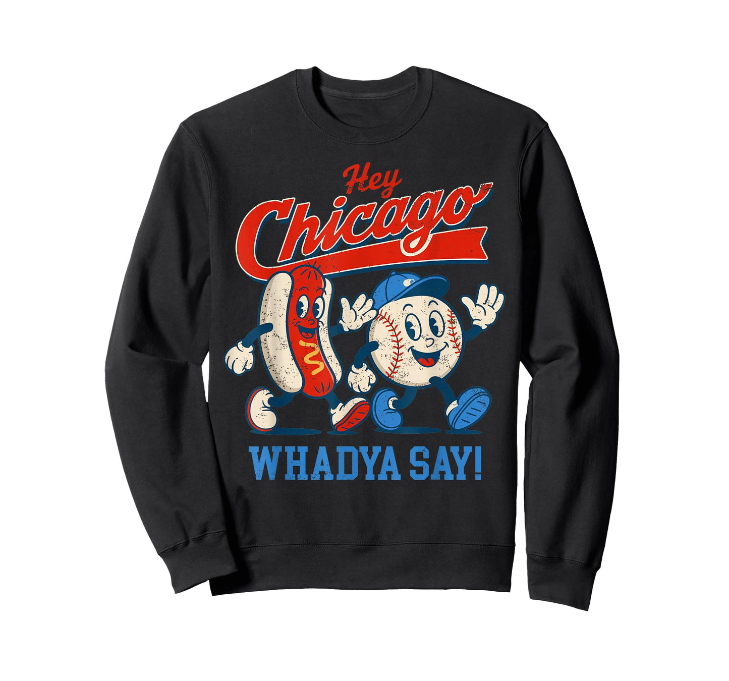 Hey Chicago Whadya Say Baseball and Hot Dog 4th of July Men T-Shirt