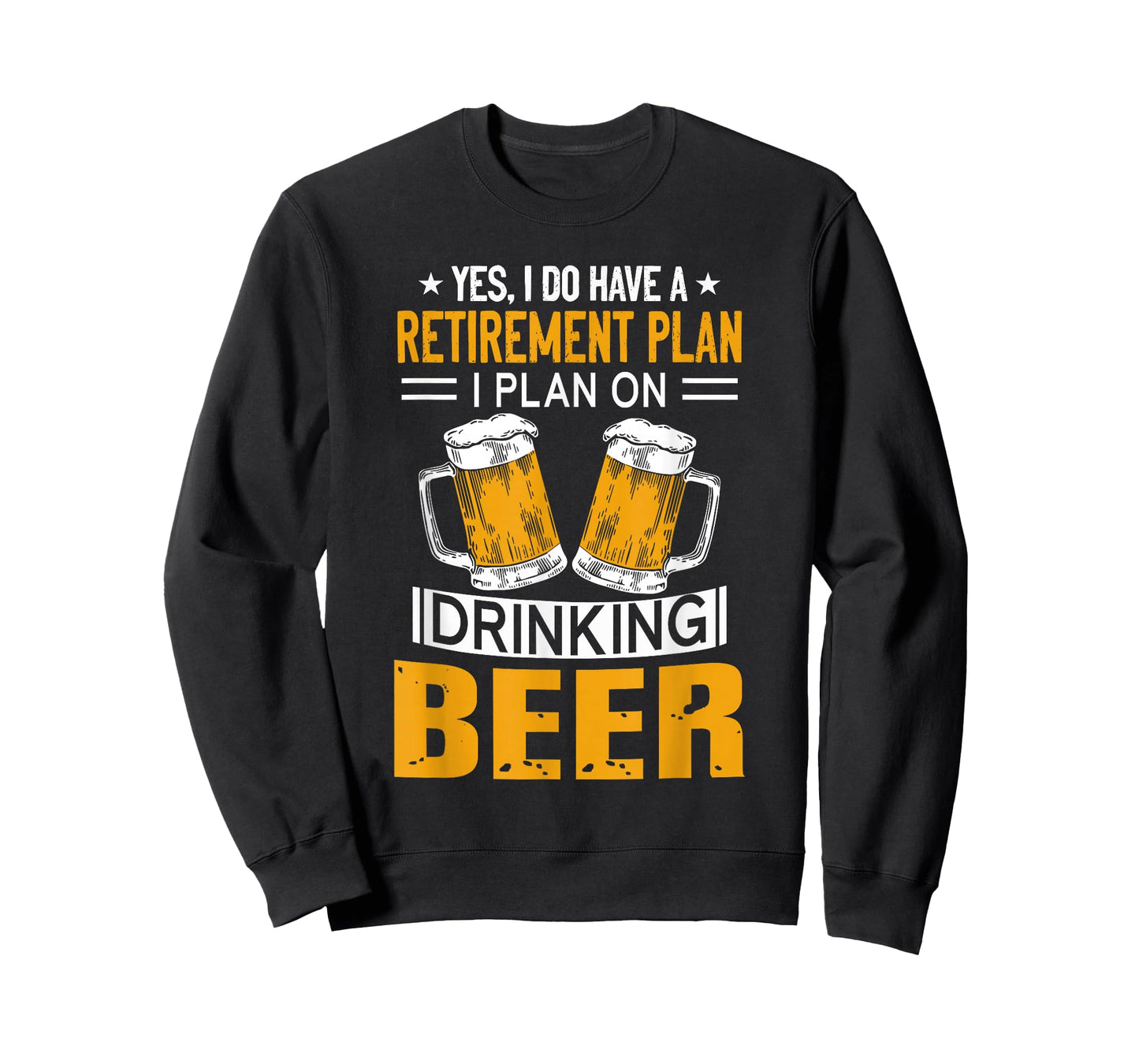 I Have a Retirement Plan on Drinking Beer Lover Retr Drinker T-Shirt