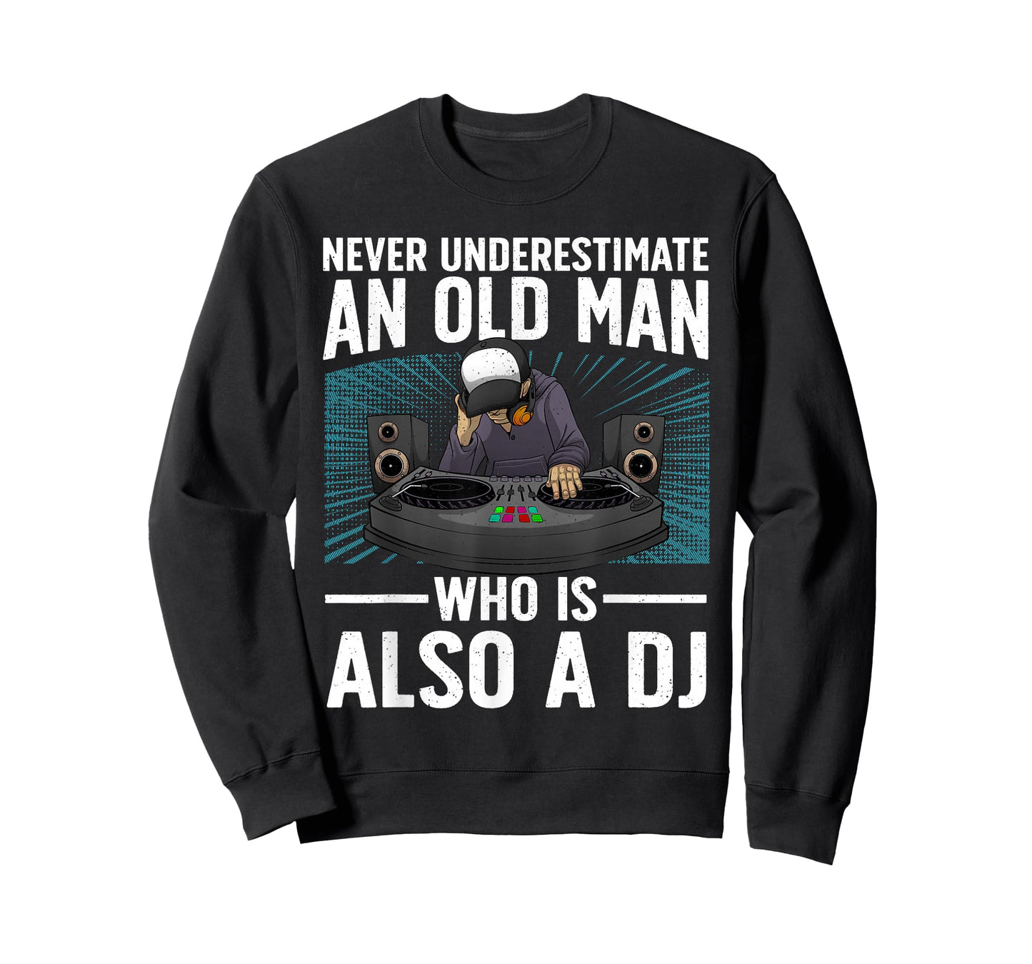 Cool DJ Art for Grandpa Dad DJ Turntable Music Disc Jockey T-Shirt