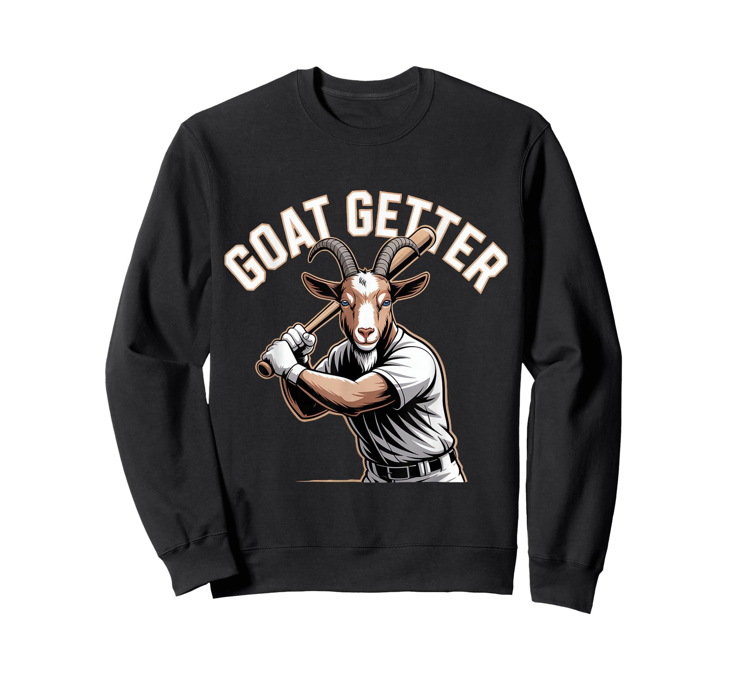 Goat Getter Baseball Slugger Pun Mascot Player T-Shirt