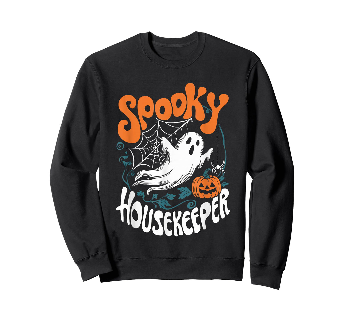 Spooky Housekeeper Appreciation Cleaning Lover Housekeeping T-Shirt