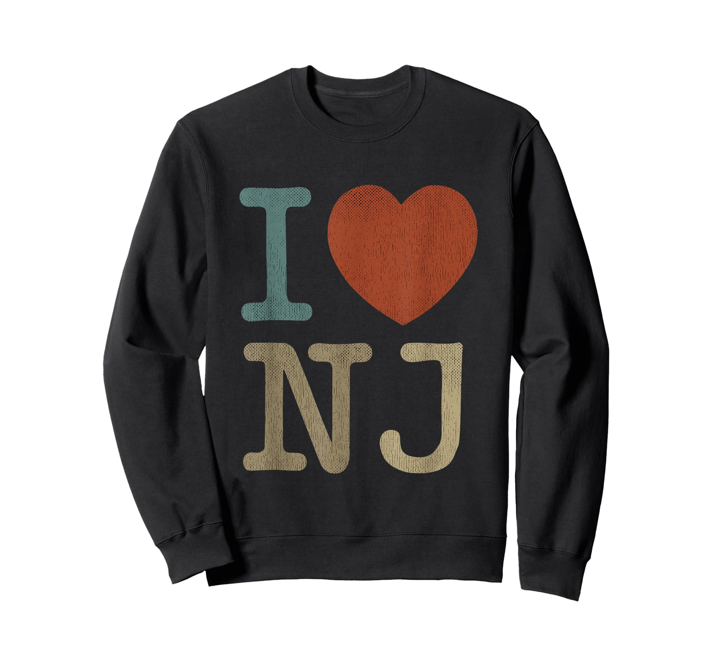Retro I Love NJ Tshirt Souvenir I Heart New Jersey T-Shirt