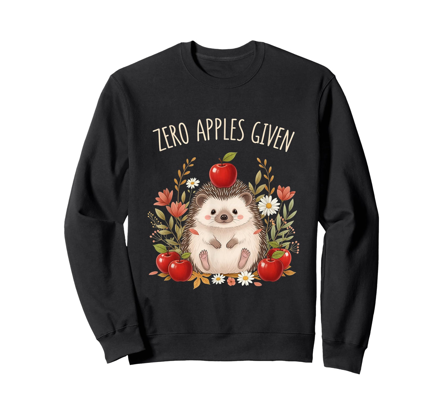 Zero Apples Given Hedgehog Mom Dad Kids Matching T-Shirt