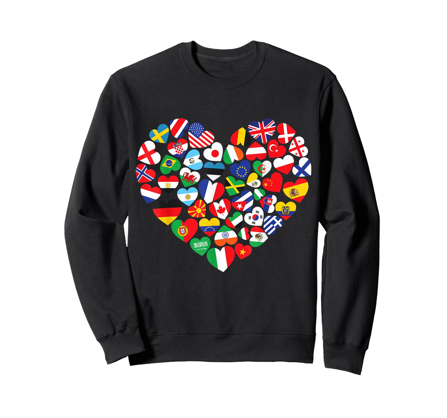 Flags of Countries of the World international flag heart T-Shirt