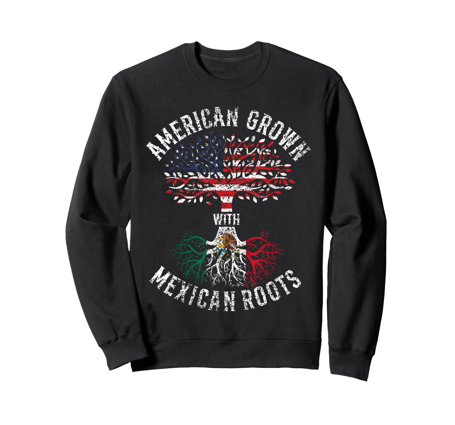 American Grown with Mexican Roots USA Mexico T-Shirt