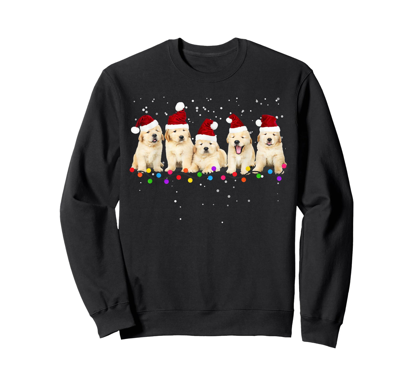 Funny Golden Retriever Christmas Sweater Shirt Puppy Dog T-Shirt