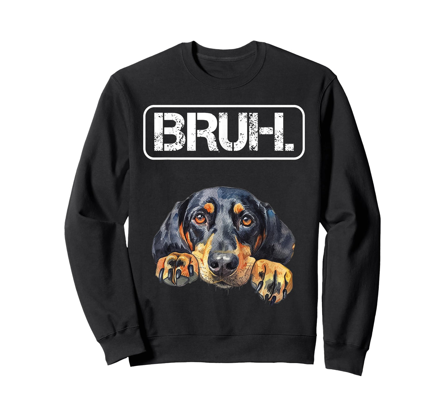 Black and Tan Coonhound Bruh Funny Dog Lover T-Shirt